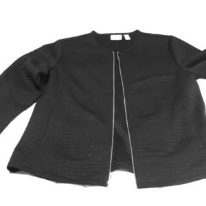 Black Chico’s jacket size 2 with pockets